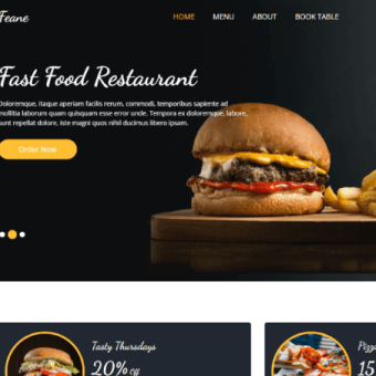 Restaurant website